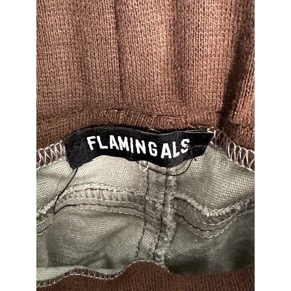 Flamingals NWT 3XL Linen Blend Pull On Bootcut Pants Elastic Waist Stretch - Picture 3 of 10